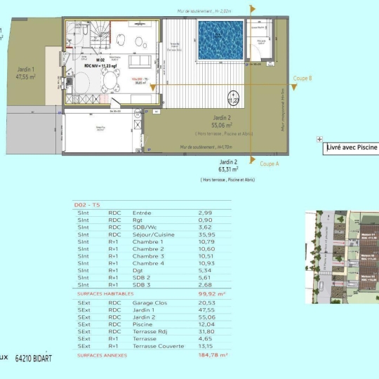  Annonces BAYONNE : Maison / Villa | BIDART (64210) | 100 m2 | 840 000 € 